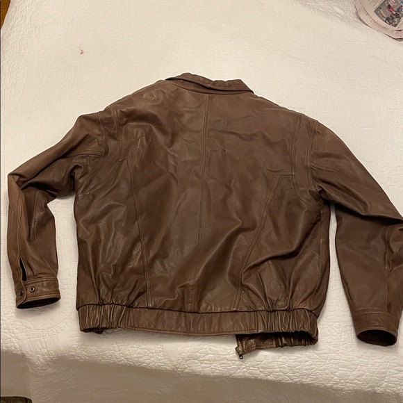 Brown Leather Jacket - Architect circa 1991 - Picture 2 of 3